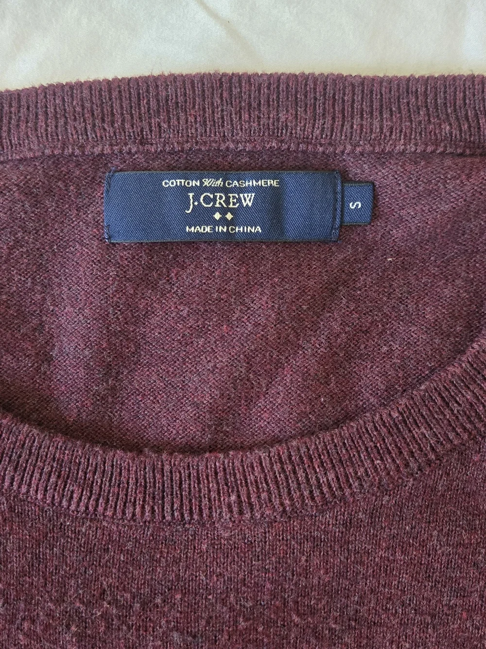 J. Crew Men's Crewneck Sweater - Wine